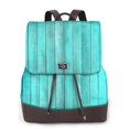thumbnail image 1 of Disketp Turquoise Wooden2 Mochila de Cuero para Mujer, Bolso de Espalda Antirrobo con Estilo para Viaje, Trabajo y Uso Diario, 1 of 4