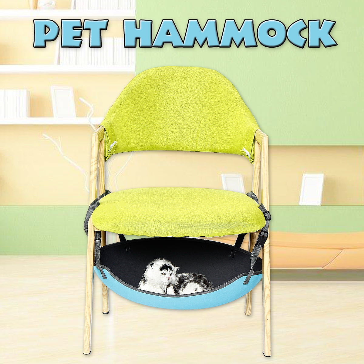 Asewon Safe Under Chair Table Hanging Nest Cat Swing Hammock Pet