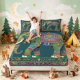 thumbnail image 3 of Erosebridal Elephant Bed Sheets for Boys Girls, Ornate Pattern Full Size Sheets, 4-Piece 1 Flat Sheet 1 Fitted Sheet and 2 Pillowcases, 3 of 6