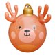 thumbnail image 5 of Adorno navideño inflable con forma de bola colgante, decoración navideña, bola de astas inflable para de al libre., 5 of 9