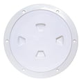 thumbnail image 2 of Beckson 8" Smooth Center Screw-Out Deck Plate-White, 2 of 2