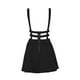 thumbnail image 3 of Falda sexy de encaje con corte en A para mujer: tirantes ajustables, diseño de rejilla hueca, minifalda de verano para estudiantes, transpirable y cómoda., 3 of 4
