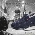 thumbnail image 2 of Snow Boots for Men Women: Water-resistant Winter Shoes Lightweight Warm Fur Lined Winter Boots - Slip On Casual Shoes Anti-Slip Sneakers Unisex Outdoor Comfort Ankle Boots Black Blue, 2 of 19