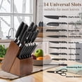 thumbnail image 2 of Soporte universal para cuchillos RedCall, madera de bambú, 14 ranuras, 2 of 6
