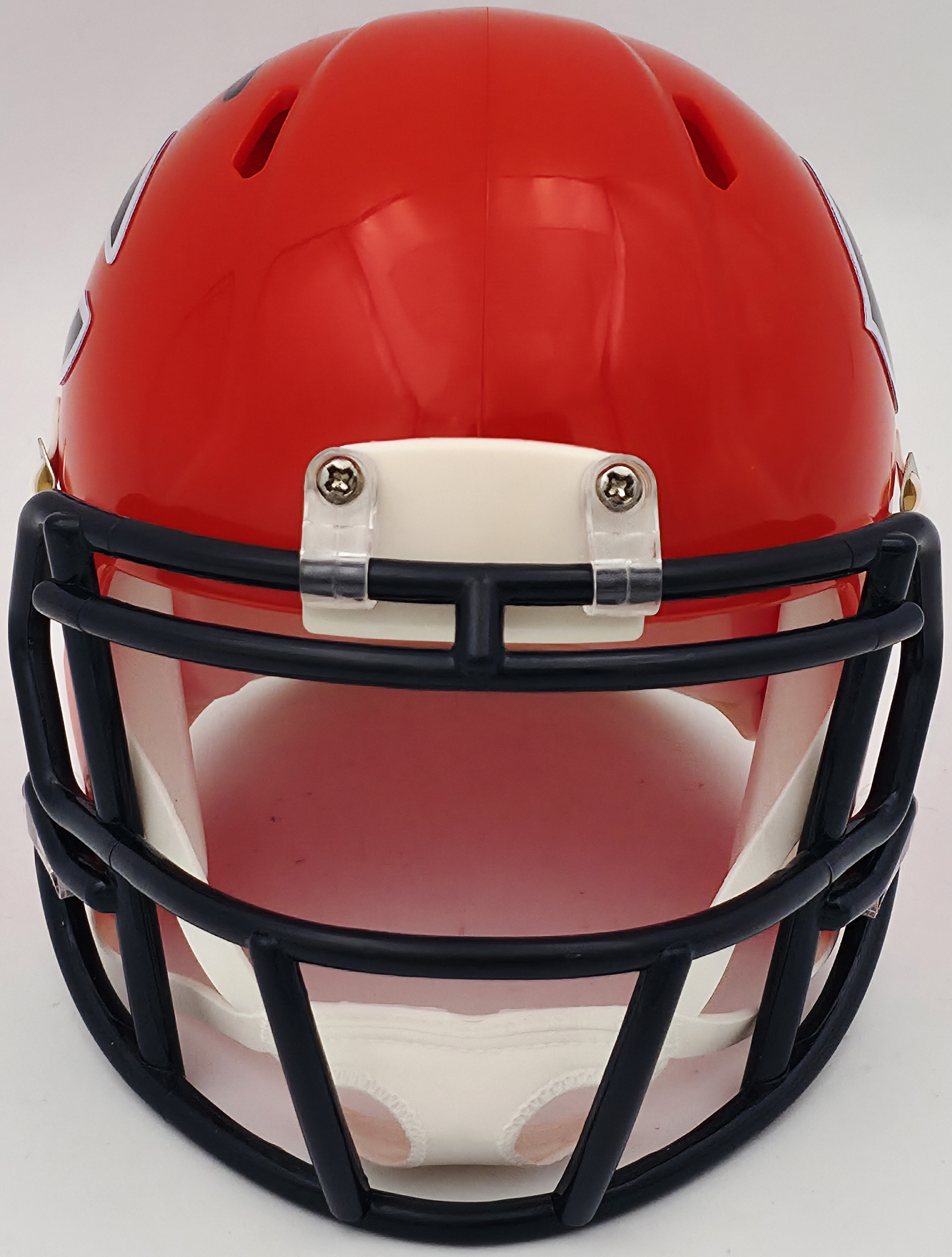 Devin Hester Autographed Chicago Bears 2022 Alternate Orange Speed Mini Helmet Beckett BAS Witness 244040