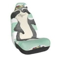 thumbnail image 1 of Wukai Cute Raccoon Full Set Car Seat Covers with Soft Padding Universal Auto Front Seats Protector and Cushion Mat, 1 of 5