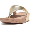 thumbnail image 3 of FITFLOP Women's Lulu Leather Toepost, Color: Platino, Size: 8.5 (I88-675-065), 3 of 5