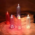 thumbnail image 4 of Lámpara de mesa LED de cristal con proyección de rosas, luz romántica de ambiente de diamante, luz nocturna para dormitorio, decoración de fiestas y Navidad., 4 of 5