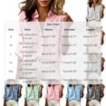 thumbnail image 3 of Tumotour Plus Size Striped Shirt for Ladies' V-Neck Button Down Shirts Long Sleeve Office Work Shirt, 3 of 9