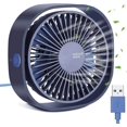 thumbnail image 1 of Ventilador USB Mini JINMJMXG Azul 3 velocidades ajustables 360 grados, 1 of 5