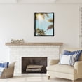 thumbnail image 2 of Stupell Industries Sunny Palm Leaves Photography Nature Photography Black Floater Framed Art Print Wall Art, 25 x 31, 2 of 9