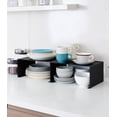 thumbnail image 2 of Yamazaki Home Stackable Kitchen Rack - Storage Organizer Counter Shelf, Steel, Large, Stack up to two, Stackable, No Assembly Req., 2 of 5
