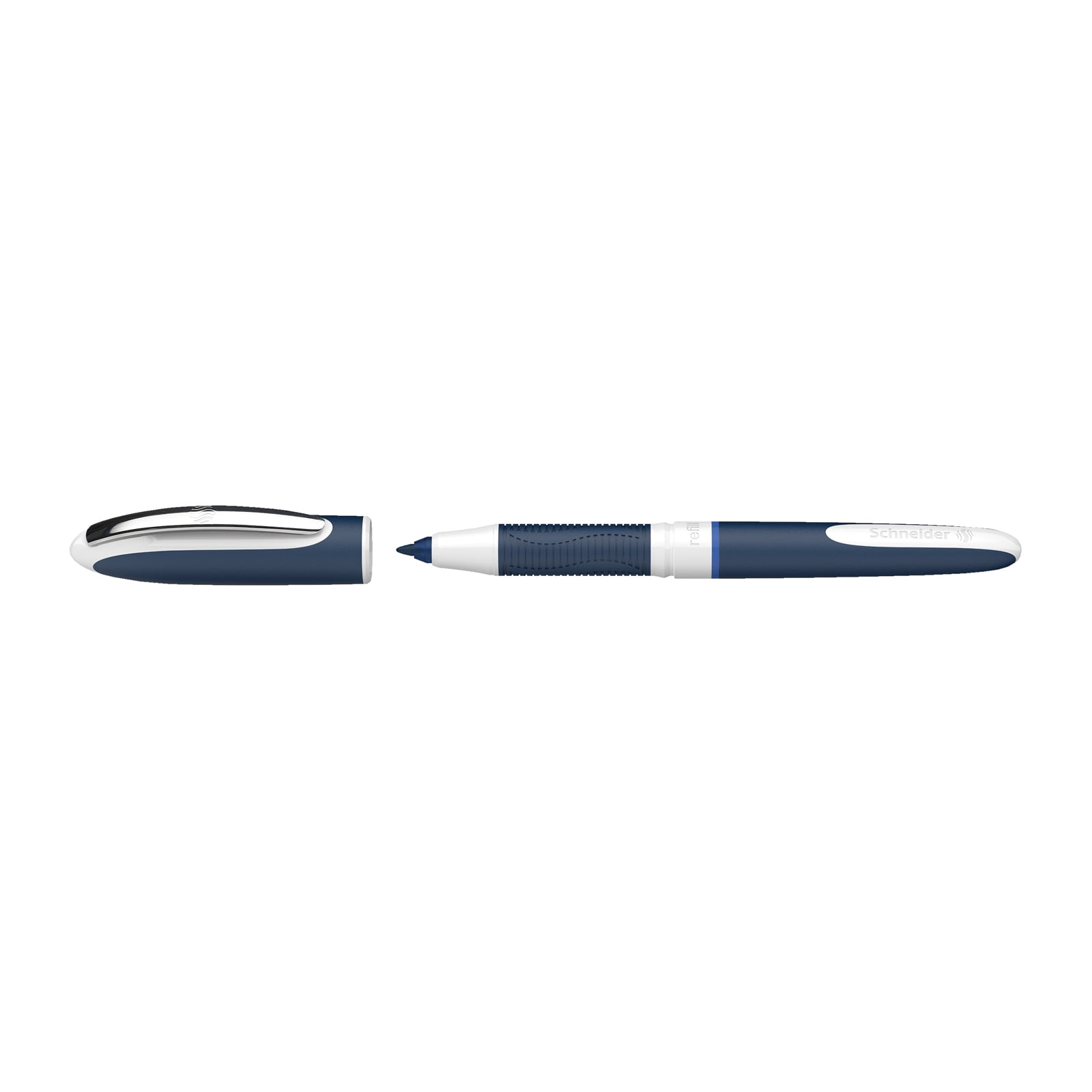 Schneider One Change Refillable Rollerball Pens, 0.6 mm, Blue, Pack of 5