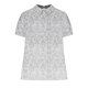 thumbnail image 4 of Tops de Manga Corta para las Mujeres Suelto Ajuste Casual Cortado Manga Corta Blusa de Impresión, Camisa Suelta de Cuello Redondo de Poliéster, Lavado a Mano Primavera Verano, 4 of 5