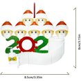 thumbnail image 3 of Adorno de Navidad, 2020, familia de supervivientes de cuarentena, kit personalizado de decoración navideña, regalo creativo de la familia, creativo y duradero, colgado de Navidad Feliz Sencillez, 3 of 5