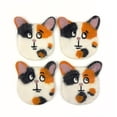 thumbnail image 1 of Set de posavasos de fieltro Humble Hilo Animal Felt hechos a mano (4 unidades), 1 of 5