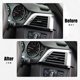 thumbnail image 3 of 20uds Carbón Fibra Patrón Aire Ventilación Decoración Tira para Coche Negro, 3 of 7