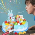 thumbnail image 4 of Apmemiss Play Food Toy Set 38 PCS, Pretend Birthday Cake with Candles for Kids, DIY Cutting Play Kitchen Toys for Children, Educational Pretend Play for Boys Girls 3+ Years, 4 of 6