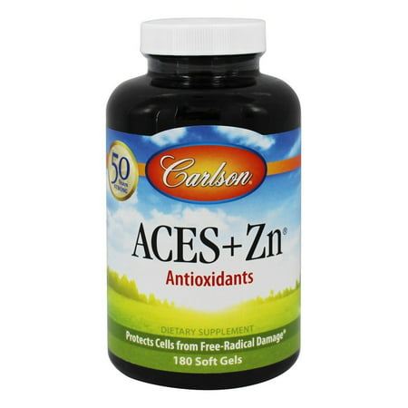 Carlson Labs - ACES + Zn vitamines A, C, E Plus sélénium et le zinc - 180 gélules