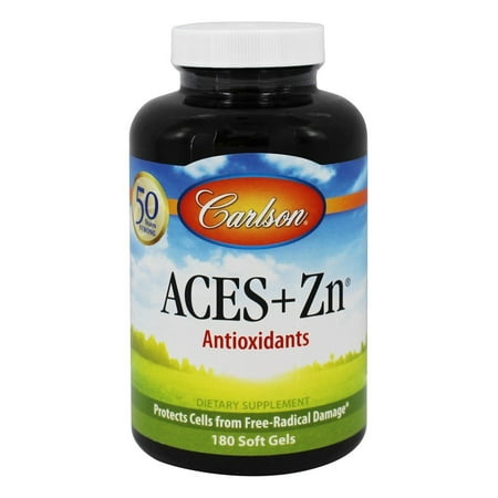 Carlson Labs - ACES + Zn vitamines A, C, E Plus sélénium et le zinc - 180 gélules