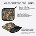 thumbnail image 3 of Yayeee Oven Mitts and Pot Holder Set of 2 Heat Resistant Kitchen Gloves Baking Hot Pad, Orange Mushroom, 3 of 5
