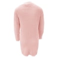 thumbnail image 5 of WFJCJPAF Clearance! Pullover Sweaters for Women Hooded,Women's Fashion Solid Color Knitting Long Sleeve Pockets Cardigan Sweater Coat Tops - Pink M, 5 of 6
