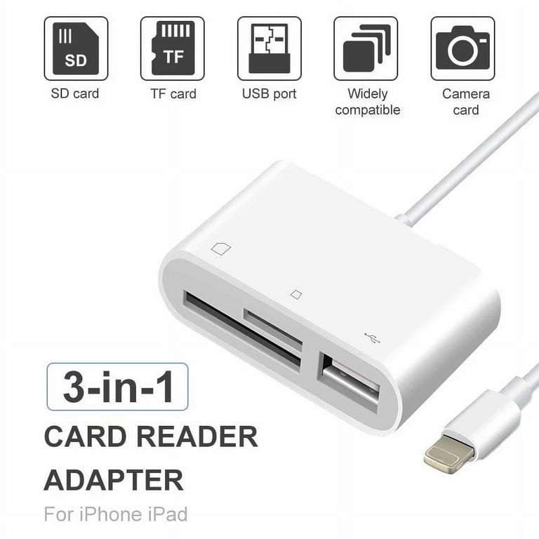 lightning connector difini micro sd card reader Lightning To Sd Card Camera Reader Adapter Lightning Difini Card Reader  Lightning Memory Card Reader For