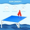 thumbnail image 4 of Outsunny 83" Wooden Kids Sandbox with Covered Protection Under Canopy, 4 of 9
