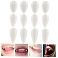 thumbnail image 4 of SEWCHICS 12 Pcs Crocs de Vampire Fournitures Réutilisables en Résine Blanche pour Cosplay Performance, 4 of 8