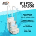 thumbnail image 3 of Main Access iStep Above Ground Swimming Pool Deck Entry Steps Ladder & LED Light, 3 of 9