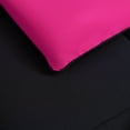 thumbnail image 6 of The Sheet Lab Reversible Box Stitch Comforter Set, 3-Piece King – Hot Pink/Black, 6 of 9