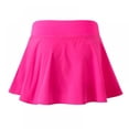 thumbnail image 1 of LAST CLANCE SALE! Women's Pleated Elastic Quick-Drying Tennis Skirt with Shorts Running Skort, Rose Red, 2XL, 1 of 2