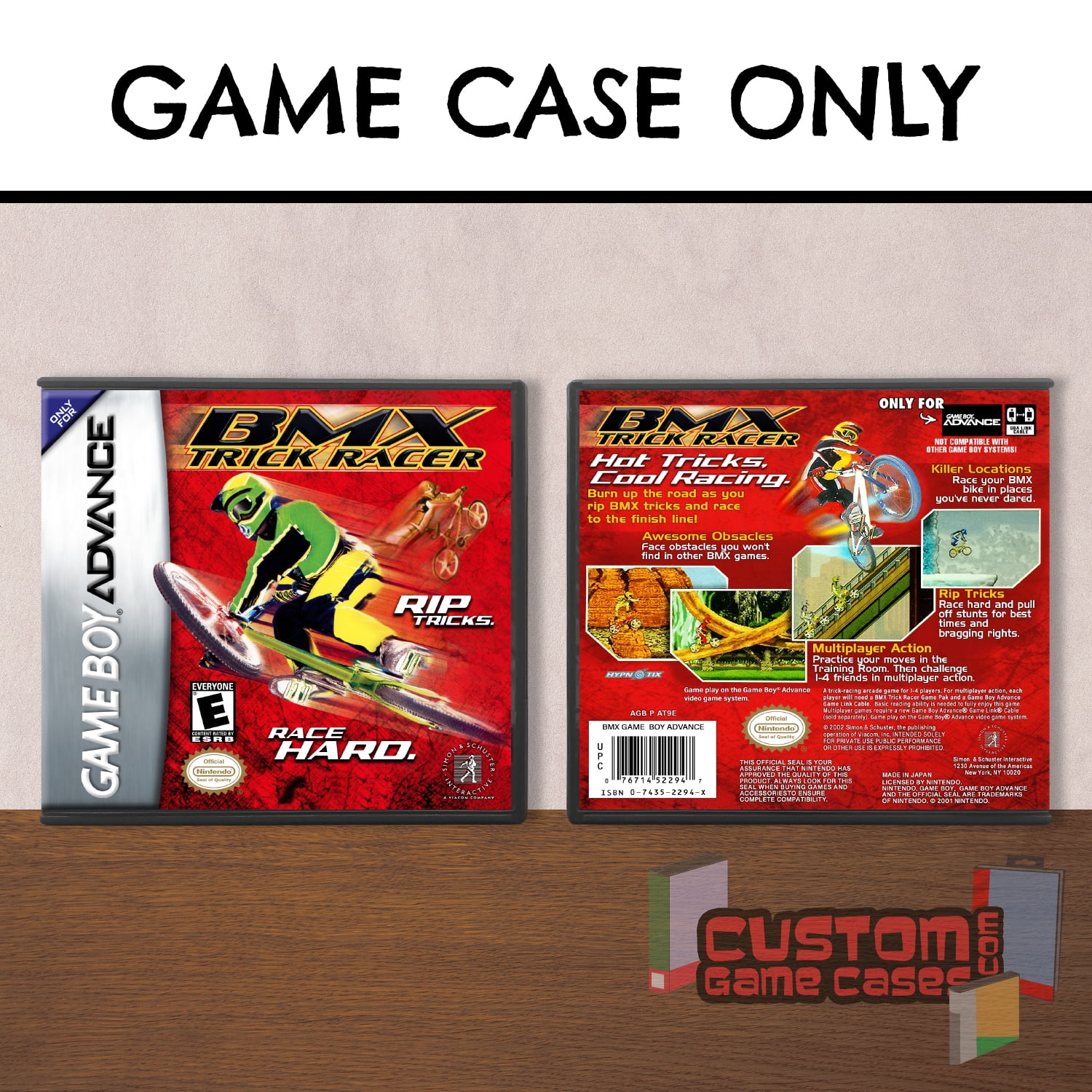 BMX Trick Racer GBA Game Boy Advance Game Case Only No Game bmx-trick-racer-gba-game-boy-advance-game-case-only-no-game
