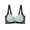 Mint Green, variant on Sakmal High Support Womens Sports Bras Spaghetti Straps Patchwork Black Push Up Yoga Sports Bras for Women 2XL