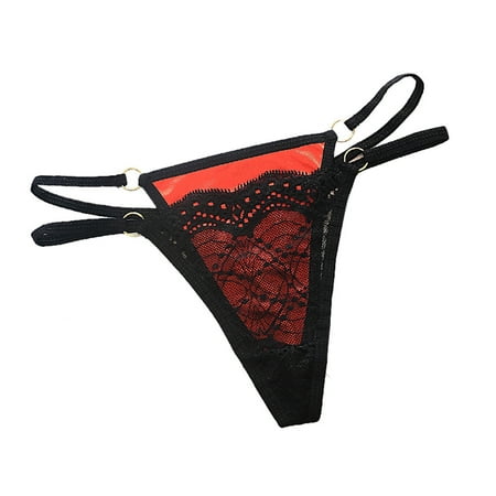 

Tangnade Women s Lace Lingerie Knickers G-string Thongs Panties Underwear BriefsRed