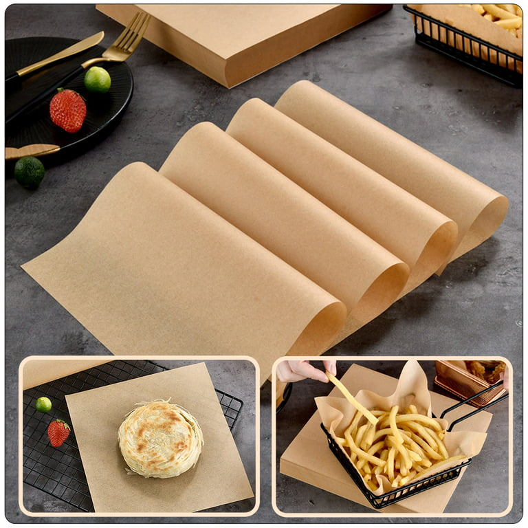 50 Sheets Oil-absorbing Paper For Home Baking, Non-stick Greaseproof Paper  For Burger, Sandwich Wrap, Coated Paper, Wax Paper