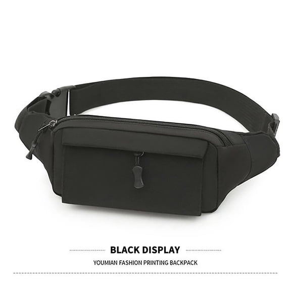Riñonera de moda para hombre y mujer | Bolso bandolera informal de gran capacidad | Riñonera ajustable para viajes, ejercicio y uso diario