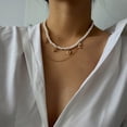 thumbnail image 2 of Collier Perles de Riz en Métal Rétro Bijoux pour Dames Cadeau, 2 of 9