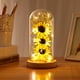 thumbnail image 2 of Girasoles encantados de OSALADI con luces de hadas en cúpula de cristal para decoración de interiores, festivales y fiestas (amarillo), 2 of 7