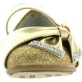 thumbnail image 3 of Little Angel Teshi-729E Kid Girls Glittering Middle Strap Studed Dress Flats, 3 of 4