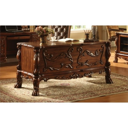 Bowery Hill Executive Desk In Cherry Oak