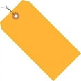 thumbnail image 2 of Box Partners Shipping Tags Pre-Wired 13 Pt. 2 3/4" x 1 3/8" Fluorescent Orange 1000/Case G12013D, 2 of 2