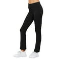 thumbnail image 2 of Women's 2 or 3 Packs Workout Fitness Stretch Comfy Lounge Flare Slim Fit Yoga Pants, 2 of 4
