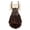 Brown, variant on Corset Underbust Basques and Bustier Lace Steampunk Pirate Costume Gothic Brown S