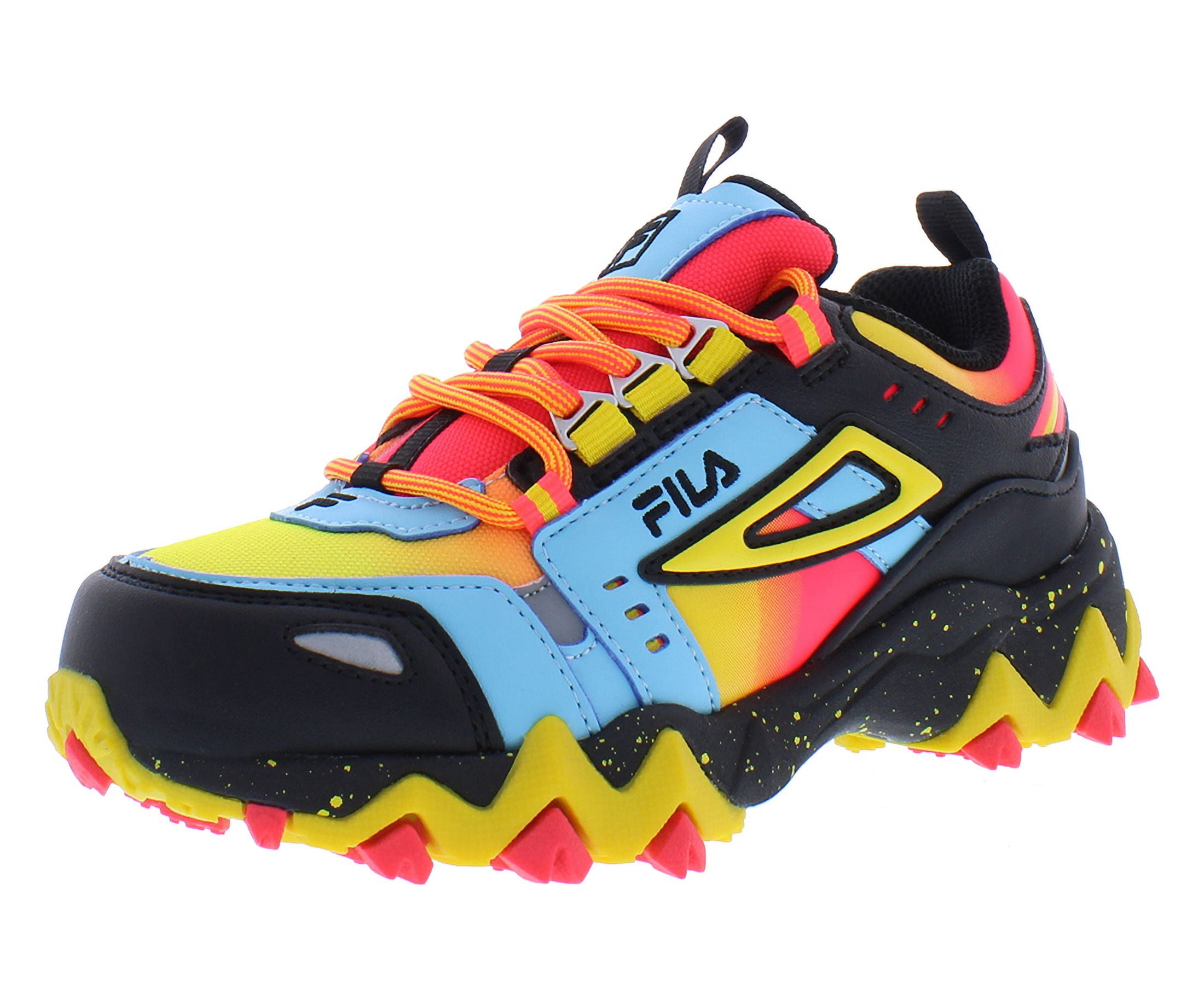 Fila Oakmont Tr Boys Shoes Size 4, Color: Black/Multicolor
