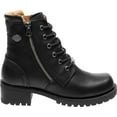 thumbnail image 2 of Harley-Davidson Womens Asher 5.5-Inch Black Leather Motorcycle Boots D84250, 2 of 7