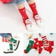 thumbnail image 1 of 5Pairs Christmas 100% Cotton Baby Boys Girls Winter Socks New Year Striped Keep Warm Floor Anti-skid Children's Socks 2-12 Years43 to 5 years He Qiyong unisex, 1 of 1