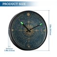 thumbnail image 3 of Indoor 12' Voice-Activated Luminous Decoration Wall Clock With LED Night Light Swirls, 3 of 8