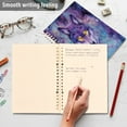thumbnail image 5 of WOBOGO Beautiful Fantasy Wolf Notebook College Horizontal Grid Paper Ink Spill Resistant Water Resistant Cover 8.3x5.7x0.4in, 5 of 8