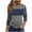 `Navy, variant on Htigea Shirt 3/4 Sleeve for Women T-Shirt Summer Pullover Basic Tops Casual Tops Crew Neck Shirt Dark Blue,M